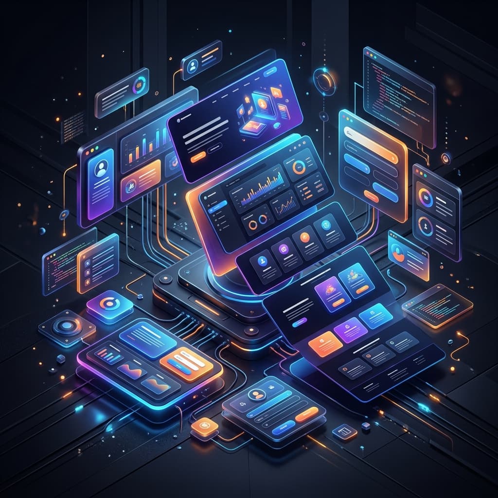 Premium Web Development Concept